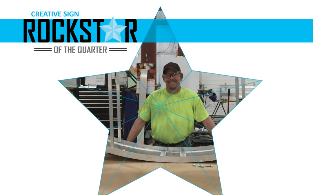 rockstar, employee recognition, sign nerds, sign fab, sign fabricator, monument sign, wi sign